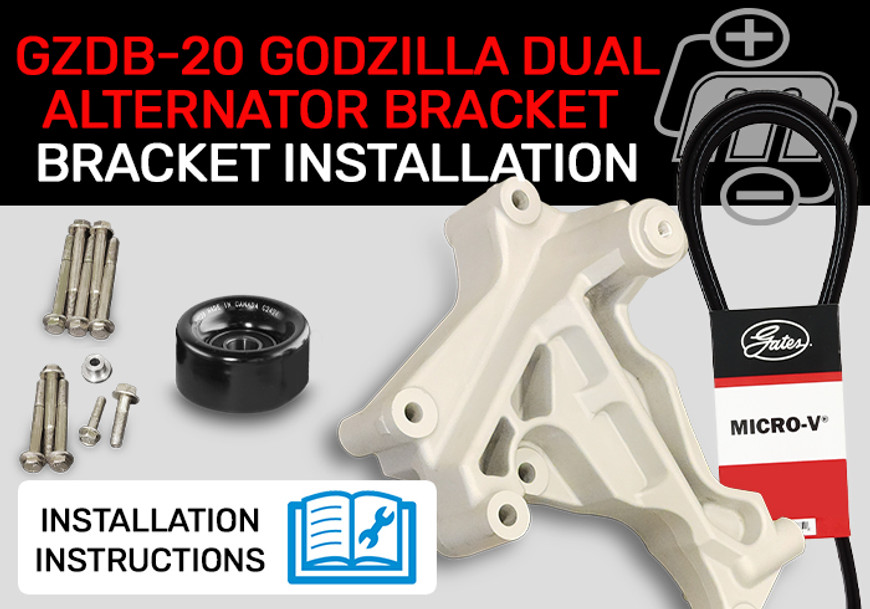 7.3L Godzilla Dual Alternator Bracket Assembly Instruction Manual