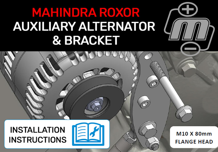 Auxiliary Alternator & Bracket For Mahindra Roxor