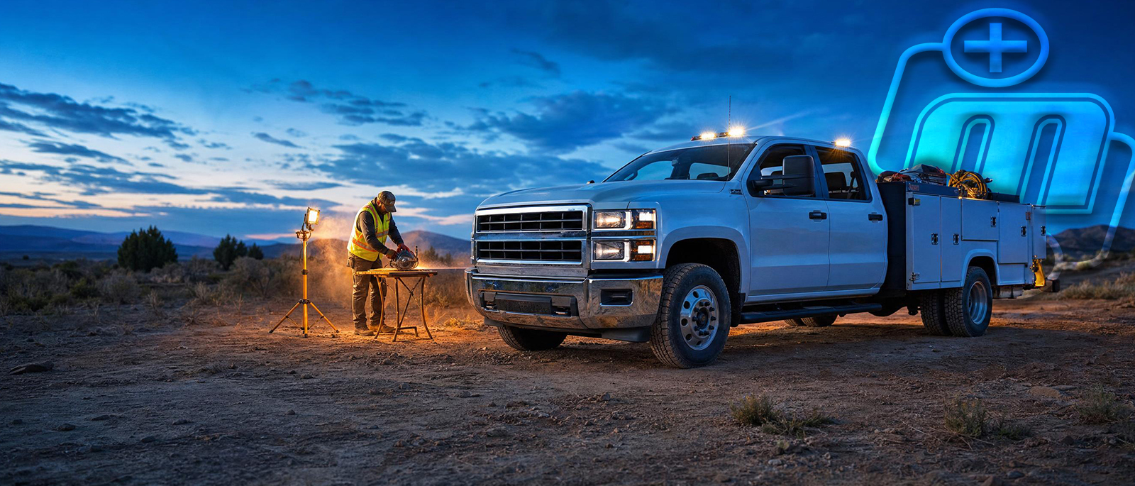 work truck off-grid power