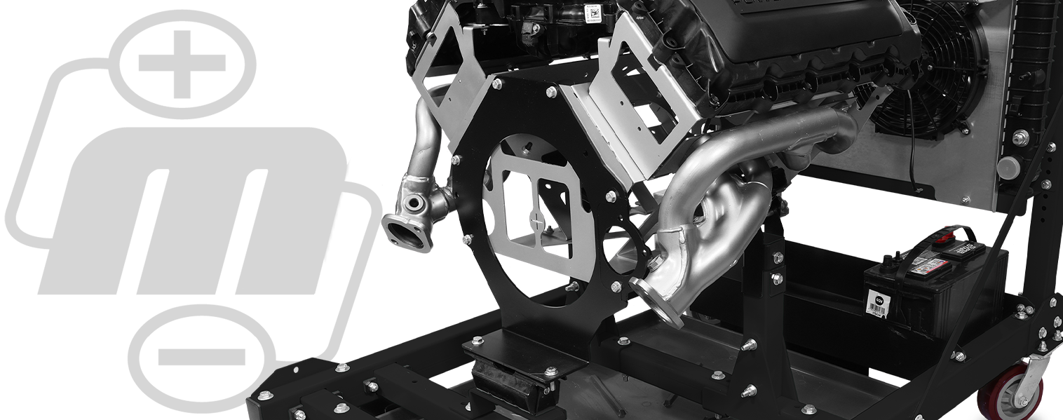 Complete Running Engine Stand