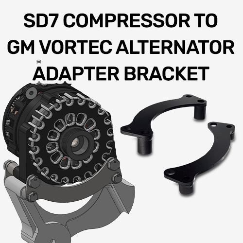 Vortec-style SD7 A/C compressor Bracket