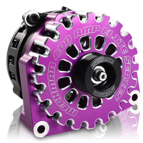 400 Amp Purple Billet 96-04 GM Truck *** BSTOCK *** - Mechman Alternators