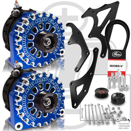 Dual Bracket Blue 2014-2018 GM Trucks V8 Gas (Includes 2 x