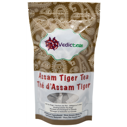 Assam Tiger Tea Tea Bags Front 