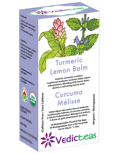 Turmeric Lemon Balm Tea Bags