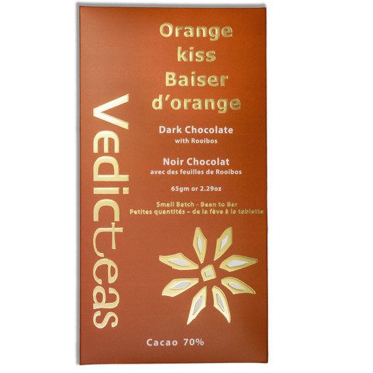 Orange Kiss 70% Dark Chocolate With Rooibos Tea