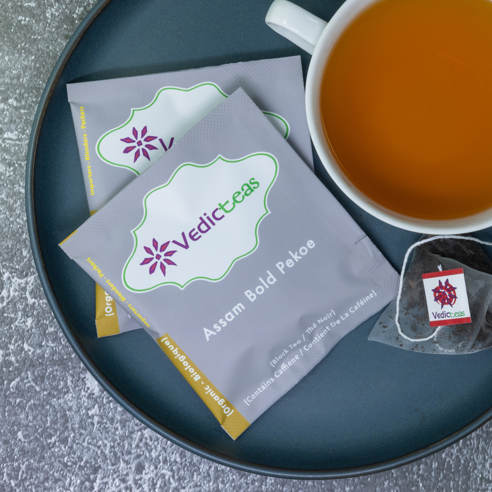 Assam Bold Pekoe loose leaf black tea from Vedic Teas