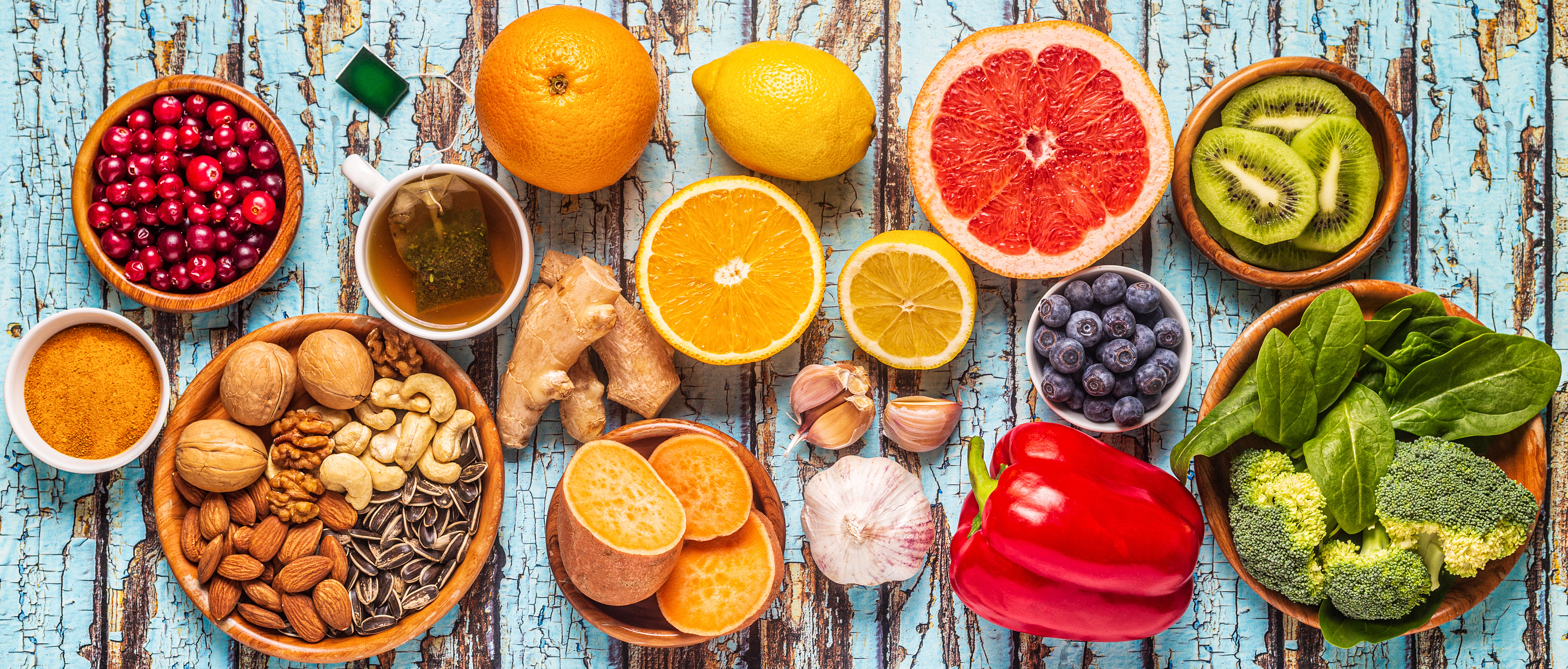 Herbal ingredients used in wellness tea blends