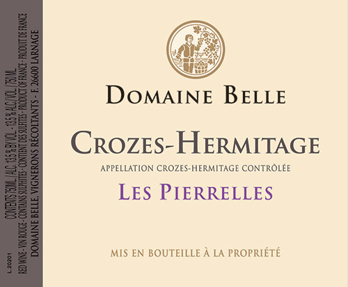 Crozes-Hermitage Les Pierrelles Domaine Belle 2021 NJ - Moore