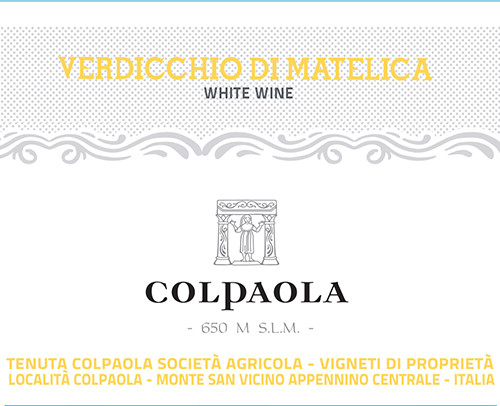 Verdicchio Di Matélica DOC Tenuta Colpaola 2024 NJ - Moore
