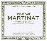 Wine Label for Côtes de Bourg  Chateau Martinat 2018