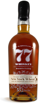 Wine Label for  77-Whiskey  New York Wheat Breuckelen Distilling 