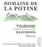 Wine Label for Touraine Domaine de la Potine Sauvignon Domaine Ricard 2022