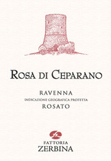 Wine Label for Ravenna Rosato IGP Rosa di Ceparano Fattoria Zerbina 2022