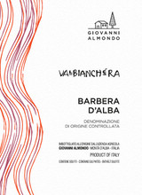 Wine Label for Barbera d’Alba Valbianchera Giovanni Almondo 2023
