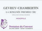 Wine Label for Gevrey-Chambertin Premier Cru La Romanée Domaine du Couvent 2022