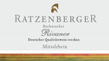 Wine Label for Bacharacher Rivaner Weingut Ratzenberger 2023