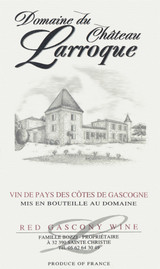 Wine Label for Côtes de Gascogne  Domaine du Chateau Larroque 2023