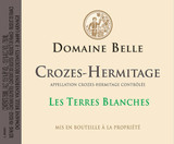 Wine Label for Crozes-Hermitage Les Terres Blanches Domaine Belle 2024