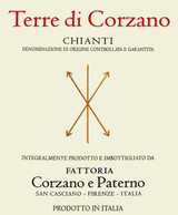 Wine Label for Chianti Colli Fiorentini Terre Di Corzano Corzano e Paterno 2024