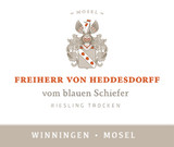 Wine Label for Winninger vom blauen Schiefer Riesling Trocken Weingut Freiherr Von Heddesdorff 2024