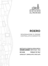 Wine Label for Roero D.O.C.G.  Giovanni Almondo 2023