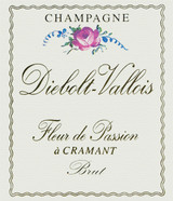 Wine Label for Champagne Fleur de Passion Diebolt-Vallois 2015