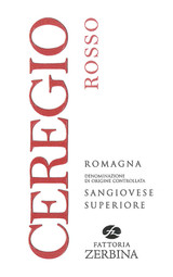 Wine Label for Romagna Sangiovese Superiore Ceregio Fattoria Zerbina 2024