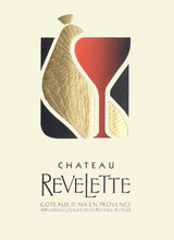 Wine Label for Coteaux d’Aix-en-Provence Rosé Château Revelette 2025