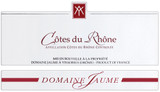 Wine Label for Côtes du Rhône  Domaine Jaume 2023