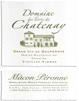 Wine Label for Mâcon-Péronne  Domaine des Terres de Chatenay 2025