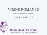 Wine Label for Vosne-Romanée Les Barreaux Domaine du Couvent 2021