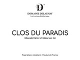 Wine Label for Muscadet Sèvre et Maine Clos du Paradis Domaine Delaunay 2024