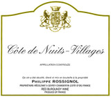 Wine Label for Côte de Nuits-Villages  Domaine Philippe Rossignol 2017