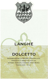 Wine Label for Langhe Dolcetto Anna Maria Abbona 2025