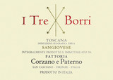 Wine Label for IGT Toscana I Tre Borri Corzano e Paterno 2023
