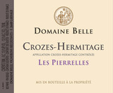 Wine Label for Crozes-Hermitage Les Pierrelles (375ml) Domaine Belle 2023