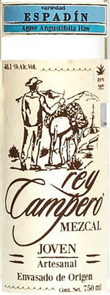Wine Label for  Espadin Mezcal Rey Campero 