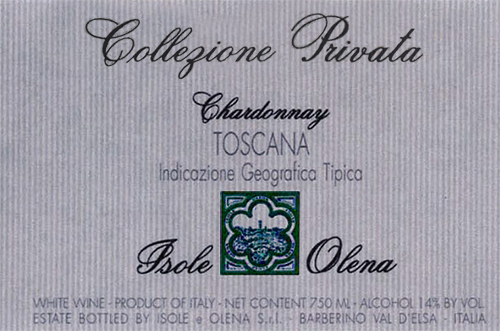 Indicazione Geografica Tipica Toscana Chardonnay Isole e Olena 2019 NY