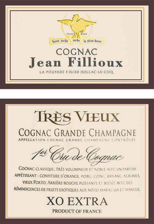 Cognac Tres Vieux Jean Fillioux  DE
