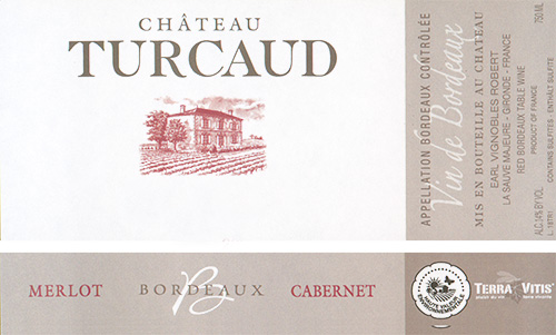 Bordeaux Rouge Château Turcaud 2018 DE