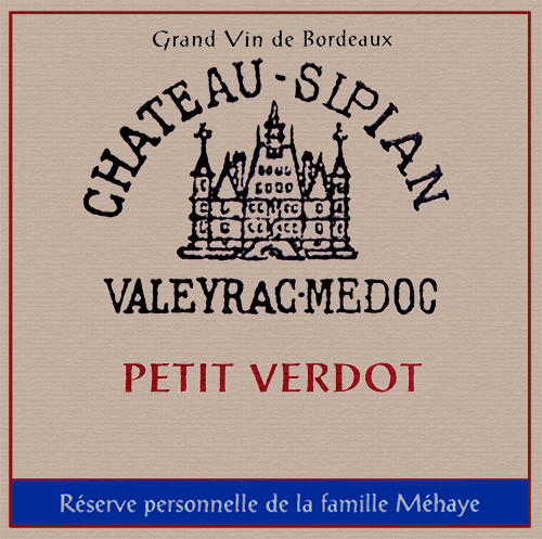 Medoc Petit Verdot Château Sipian 2018 DE
