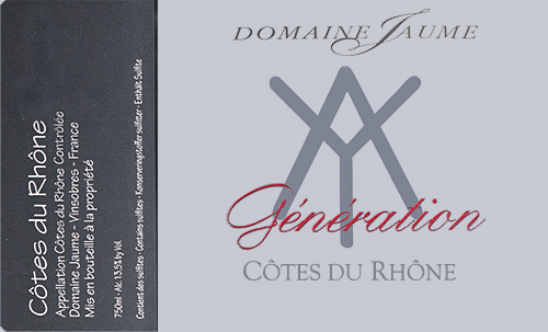 Côtes du Rhône Génération Domaine Jaume 2021 NY