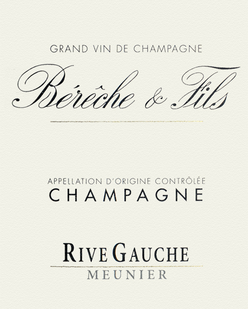 Champagne Rive Gauche Bérêche et Fils 2019 NY