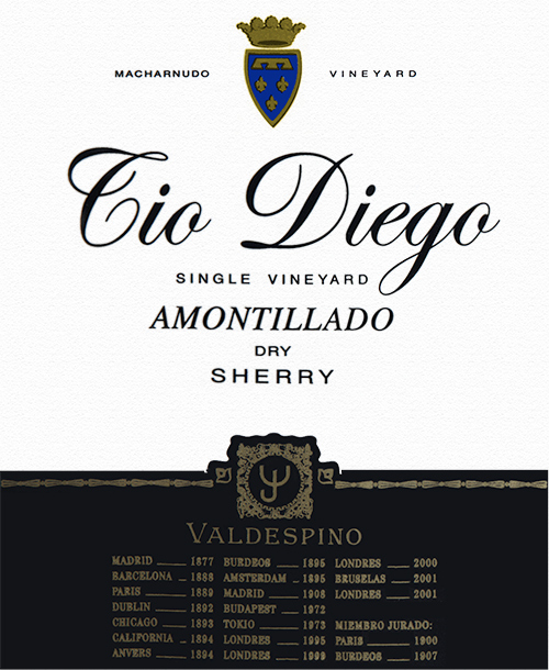 Jerez de la Frontera Amontillado Tio Diego 750ml Bottle Valdespino NJ