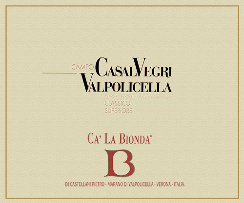 Valpolicella Classico Superiore Campo CasalVegri Agricola Ca’ La Bionda 2020 DE