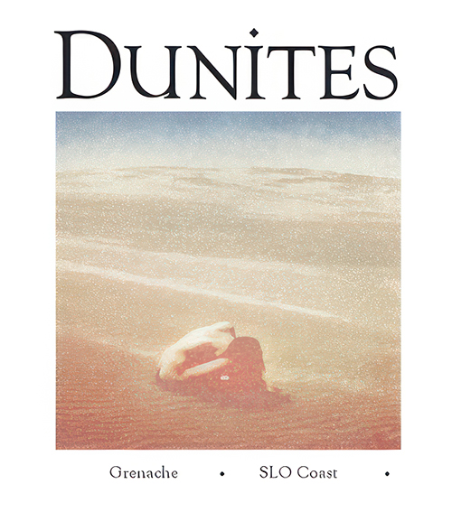 Wine Label for San Luis Obispo Grenache Dunites Wine Company 2022