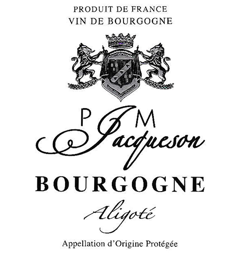 Bourgogne Aligoté Domaine P. et M. Jacqueson 2022 DE