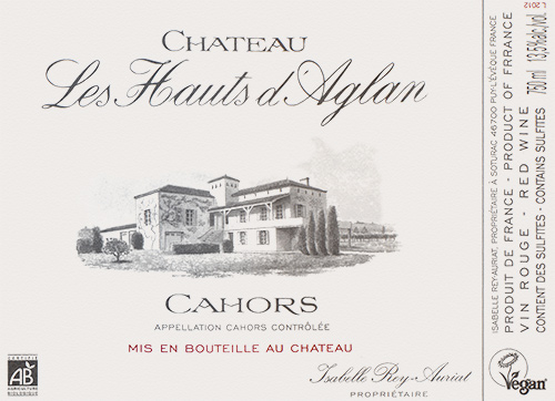 Cahors Château Les Hauts d'Aglan 2019 DE