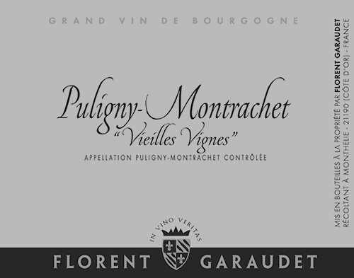 Puligny-Montrachet Vieilles Vignes Domaine Florent Garaudet 2022 NY